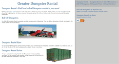 Desktop Screenshot of greaterdumpsterrental.com
