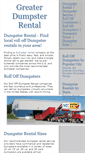 Mobile Screenshot of greaterdumpsterrental.com